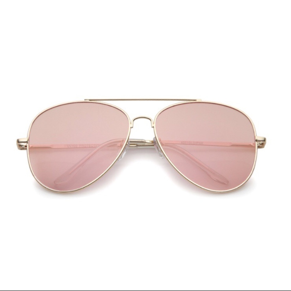 Pink and gold sunglasses